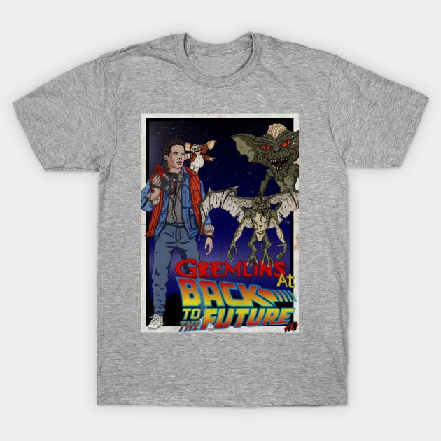 Gremlins at Back to the future T-Shirt by ElArteDeJEM